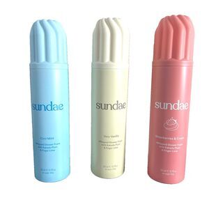 Sundae 3pc Lot Whipped Shower Foam Vanilla, Strawberries & Cool Mint 8.9oz each
